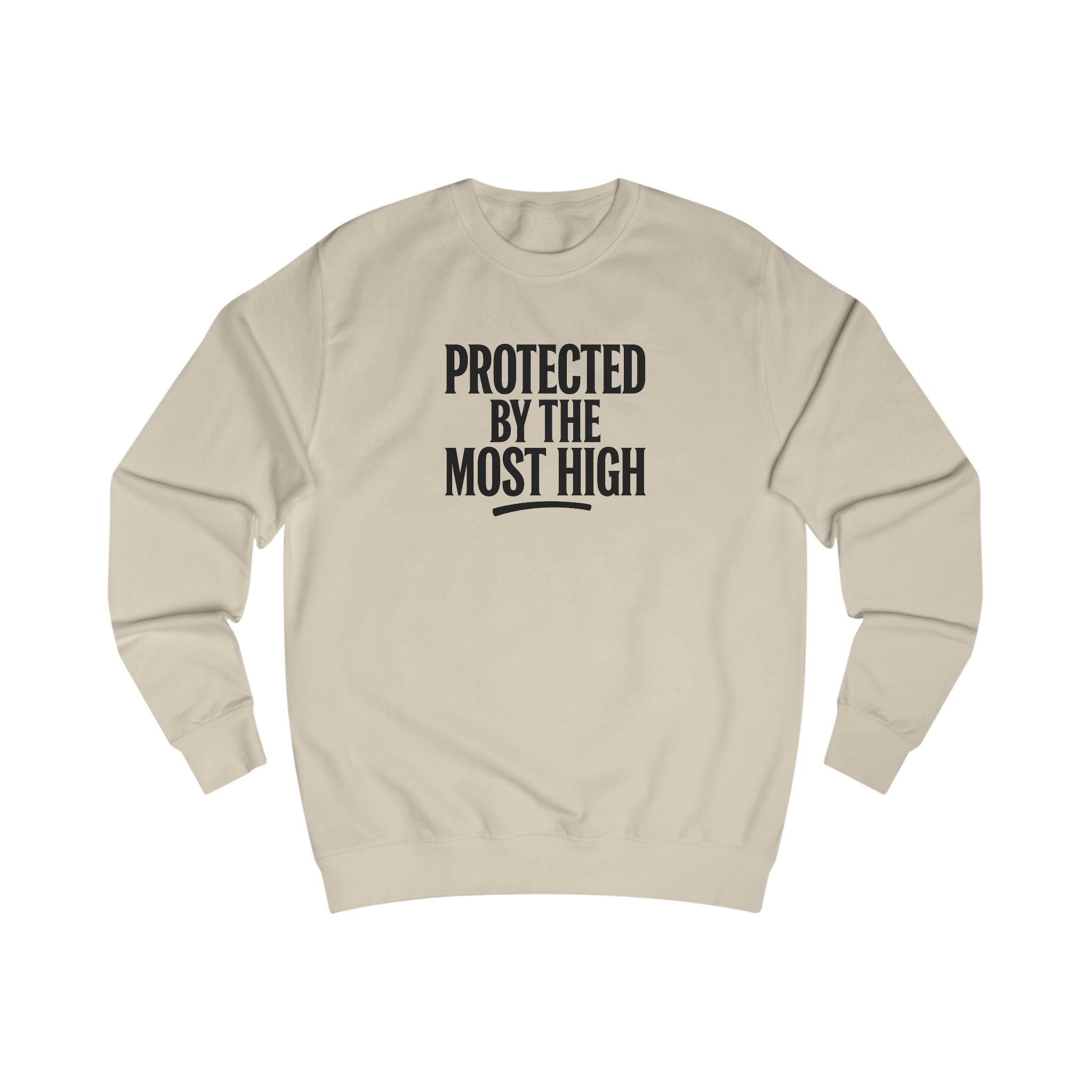 Protected By The Most High Sweatshirt — Psalm Inspirational Crewneck